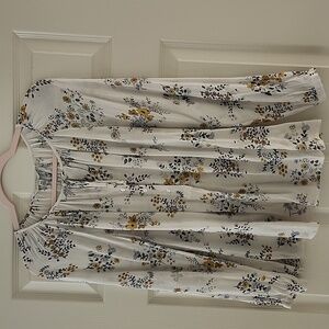 Lucky Brand Blouse - White and Blue Floral